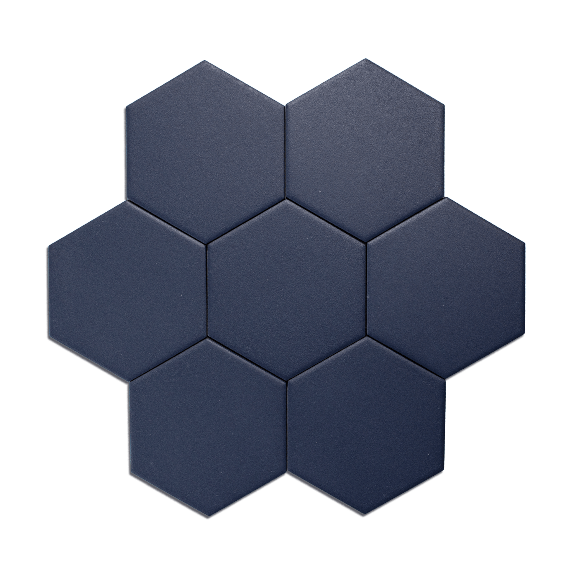 Trucco Hexagon Royal Blue 4.25x5 Full Body Porcelain Tile - Cemento Collection