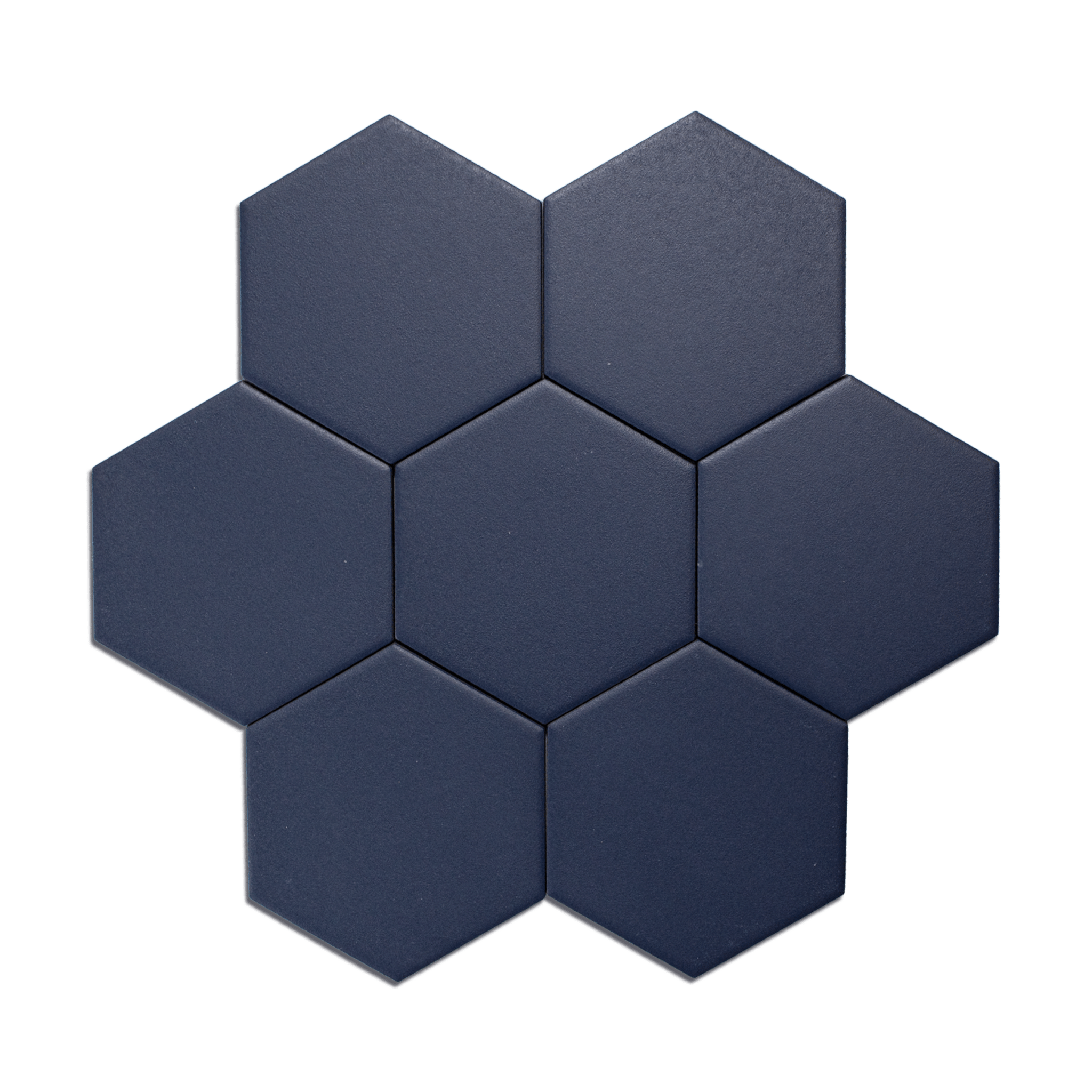 Trucco Hexagon Royal Blue 4.25x5 Full Body Porcelain Tile - Cemento Collection