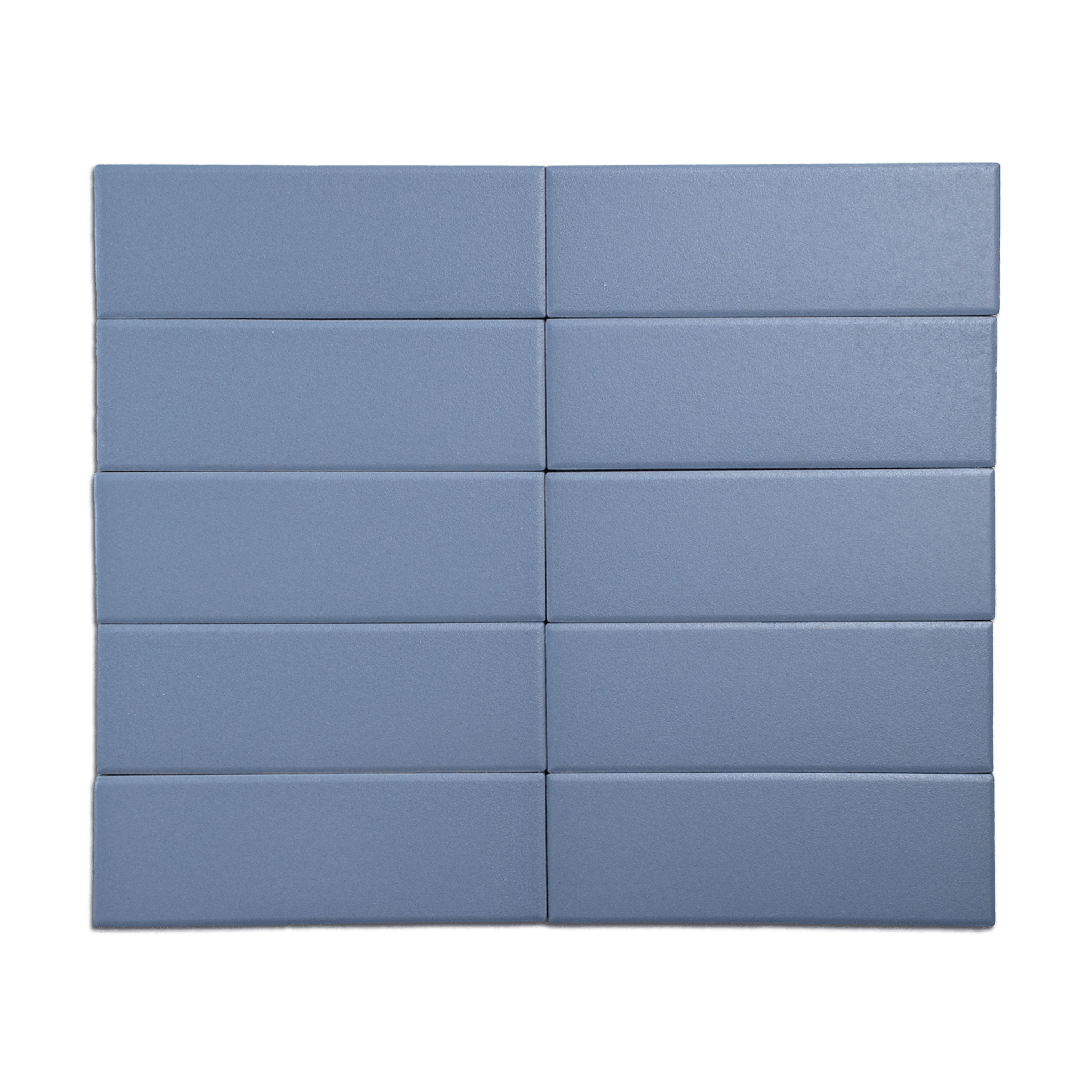 Trucco Rectangle Cornflower Blue 2x5.5 Full Body Porcelain Tile - Cemento Collection