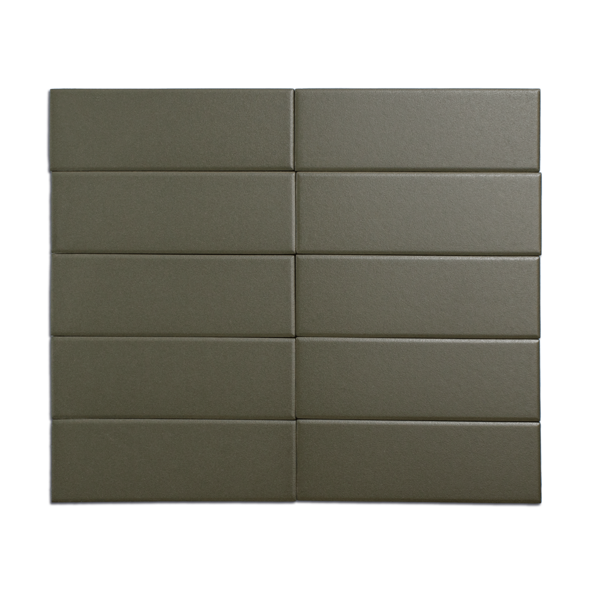 Trucco Rectangle Crocodile Green 2x5.5 Full Body Porcelain Tile - Cemento Collection
