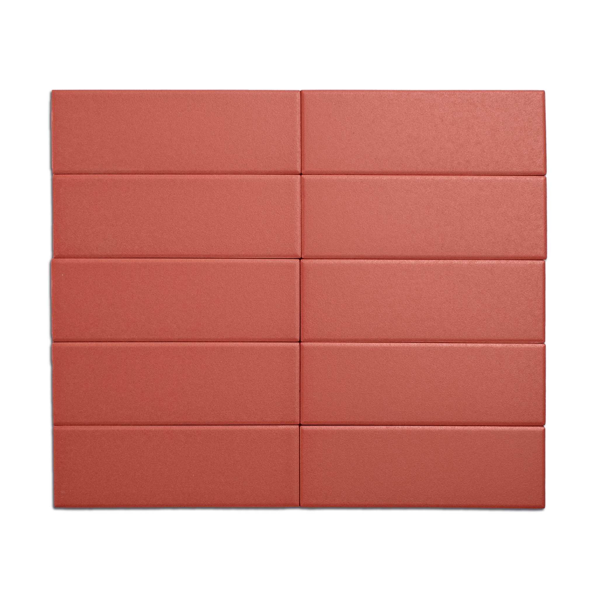 Trucco Rectangle Valentine Red 2x5.5 Full Body Porcelain Tile - Cemento Collection