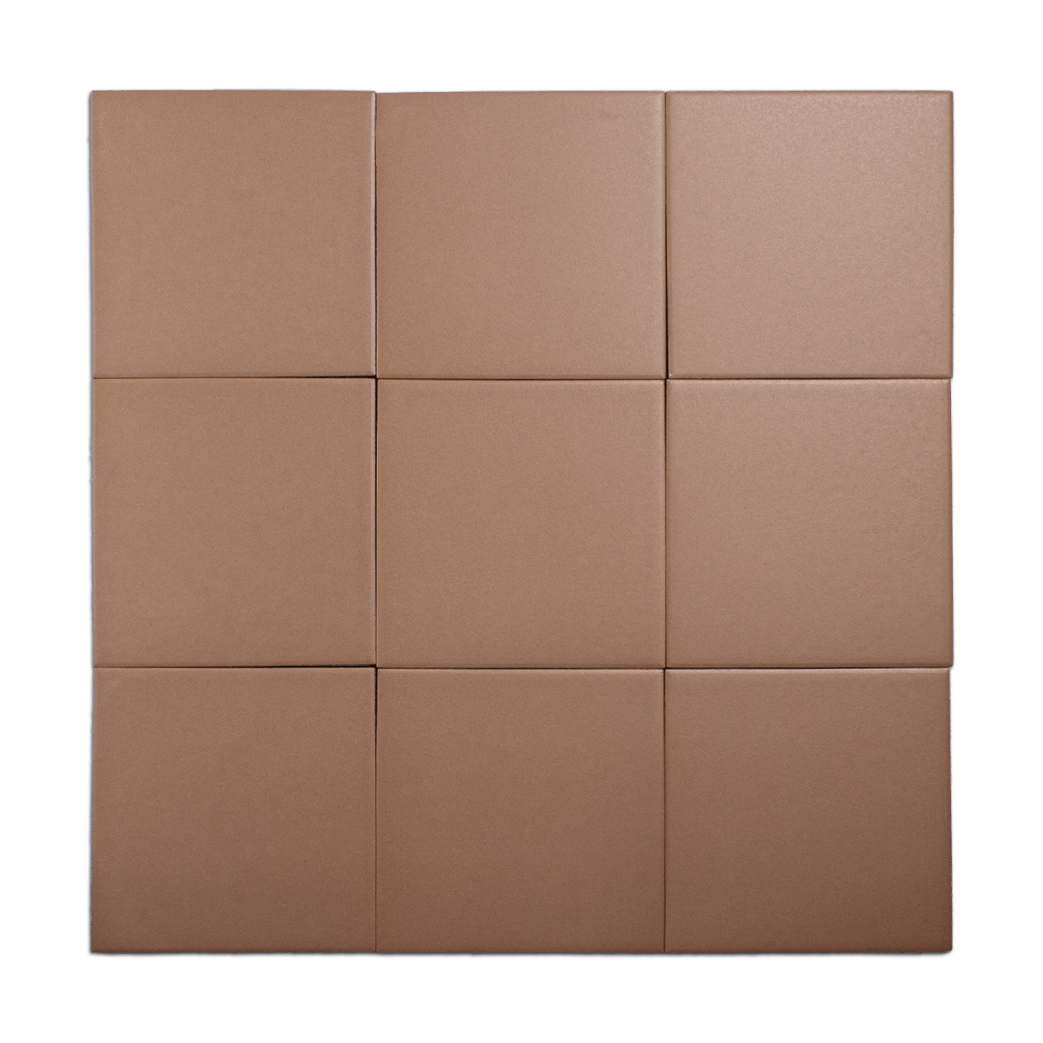 Trucco Square Ash Brown 5.5x5.5 Full Body Porcelain Tile - Cemento Collection