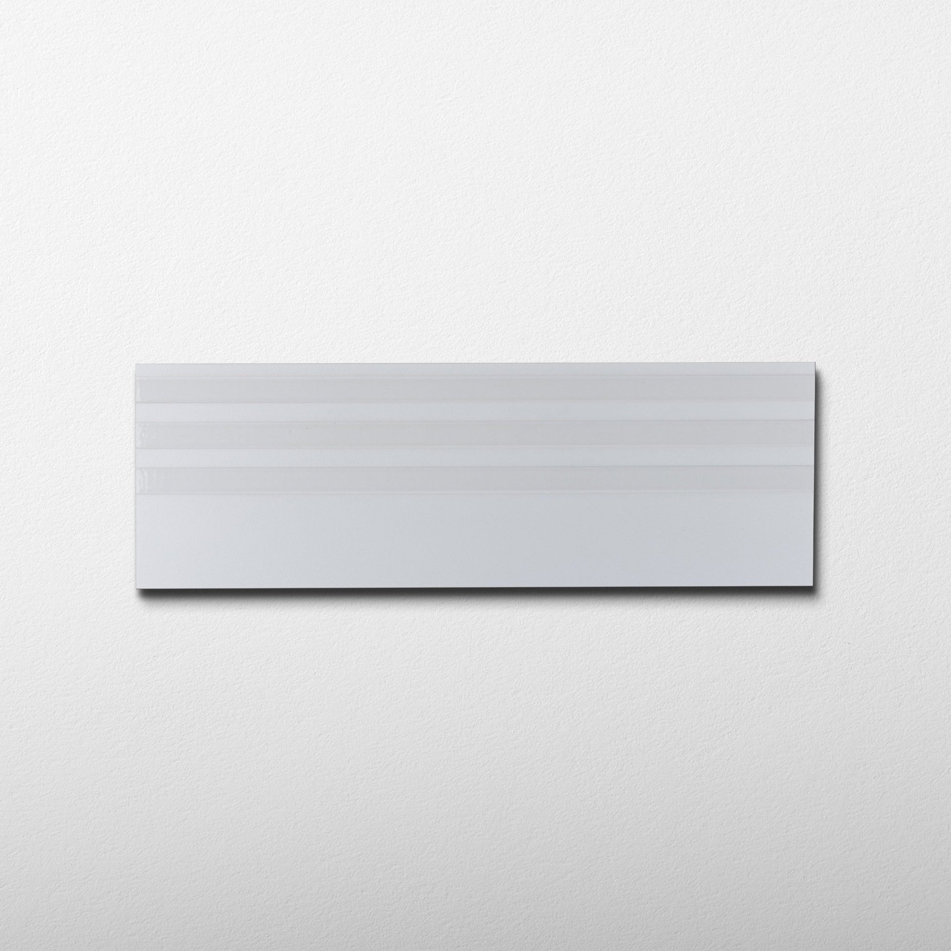 Tuscany Stripe Daisy White 9x28 Ceramic Tile