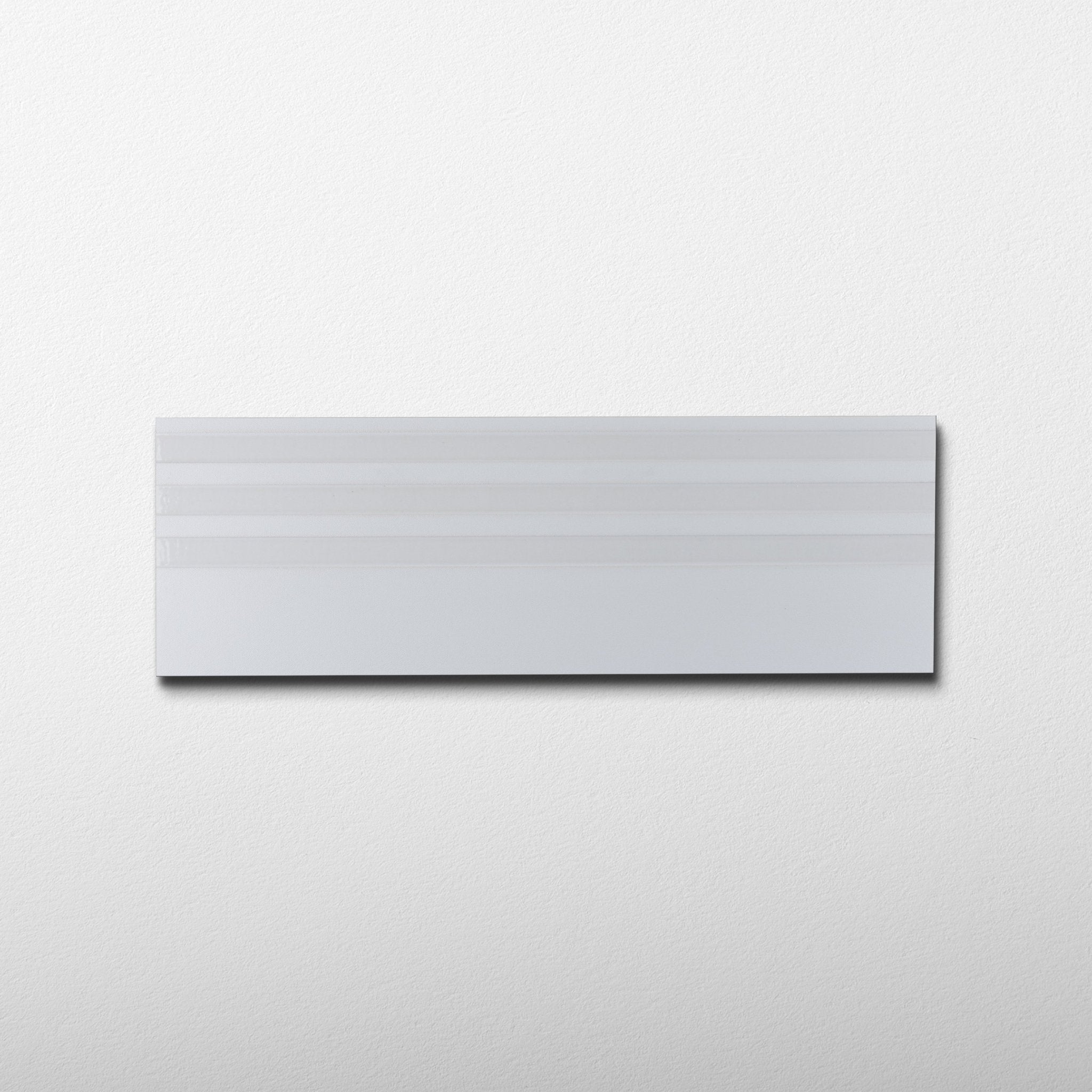 Tuscany Stripe Daisy White 9x28 Ceramic Tile