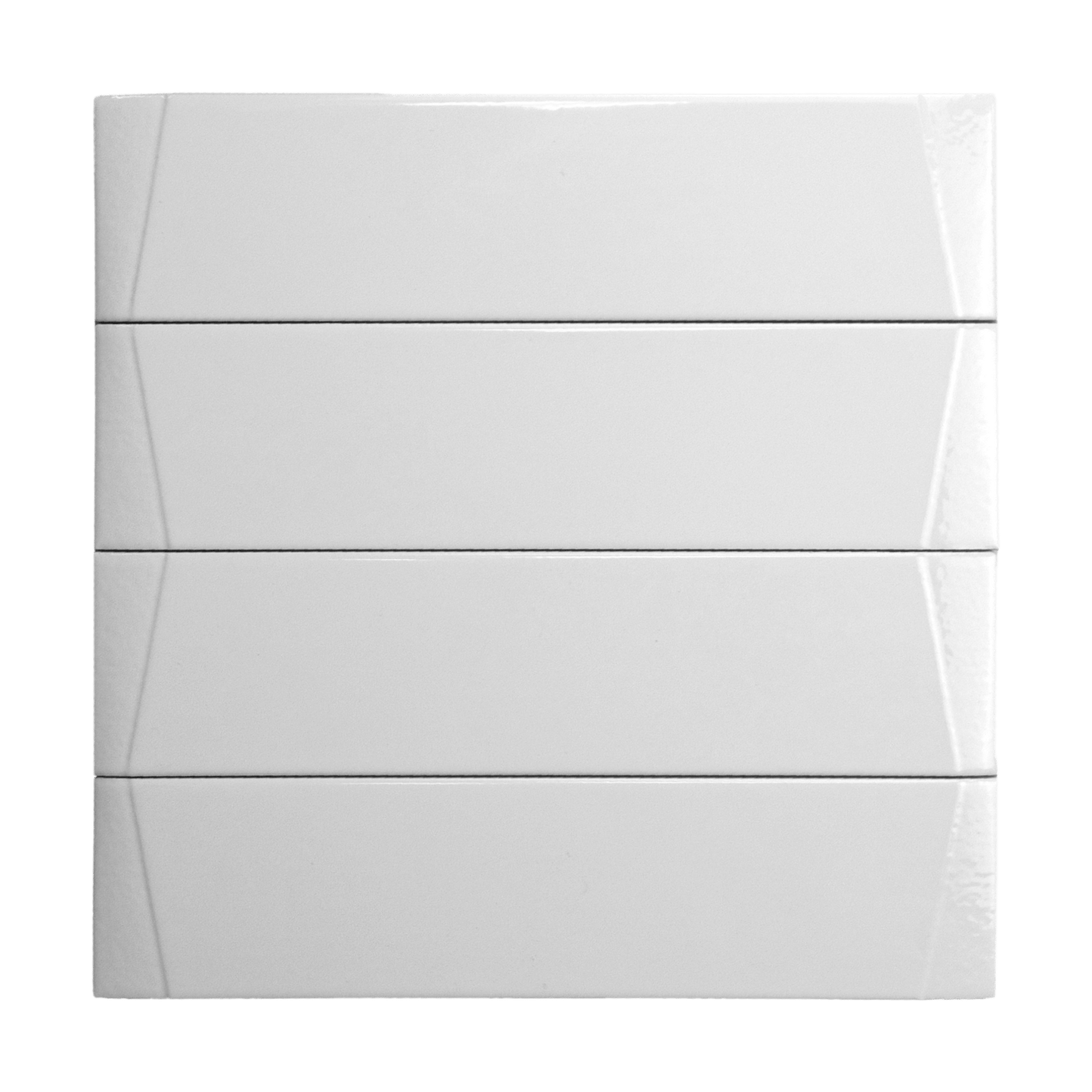 Venture Eggshell 3x12 White Glossy Subway Tile - Cemento Collection
