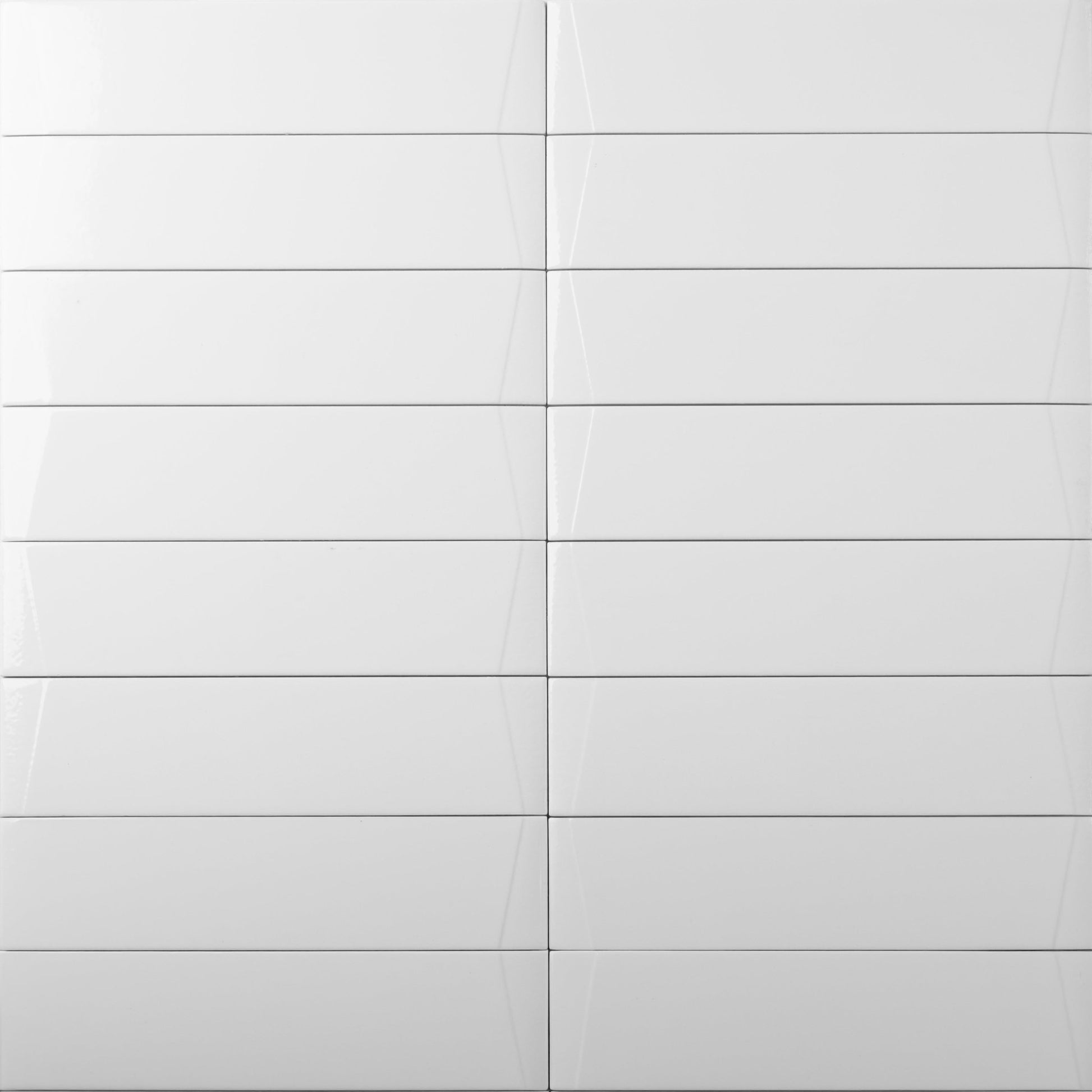 Venture Eggshell White Glossy Subway Tile