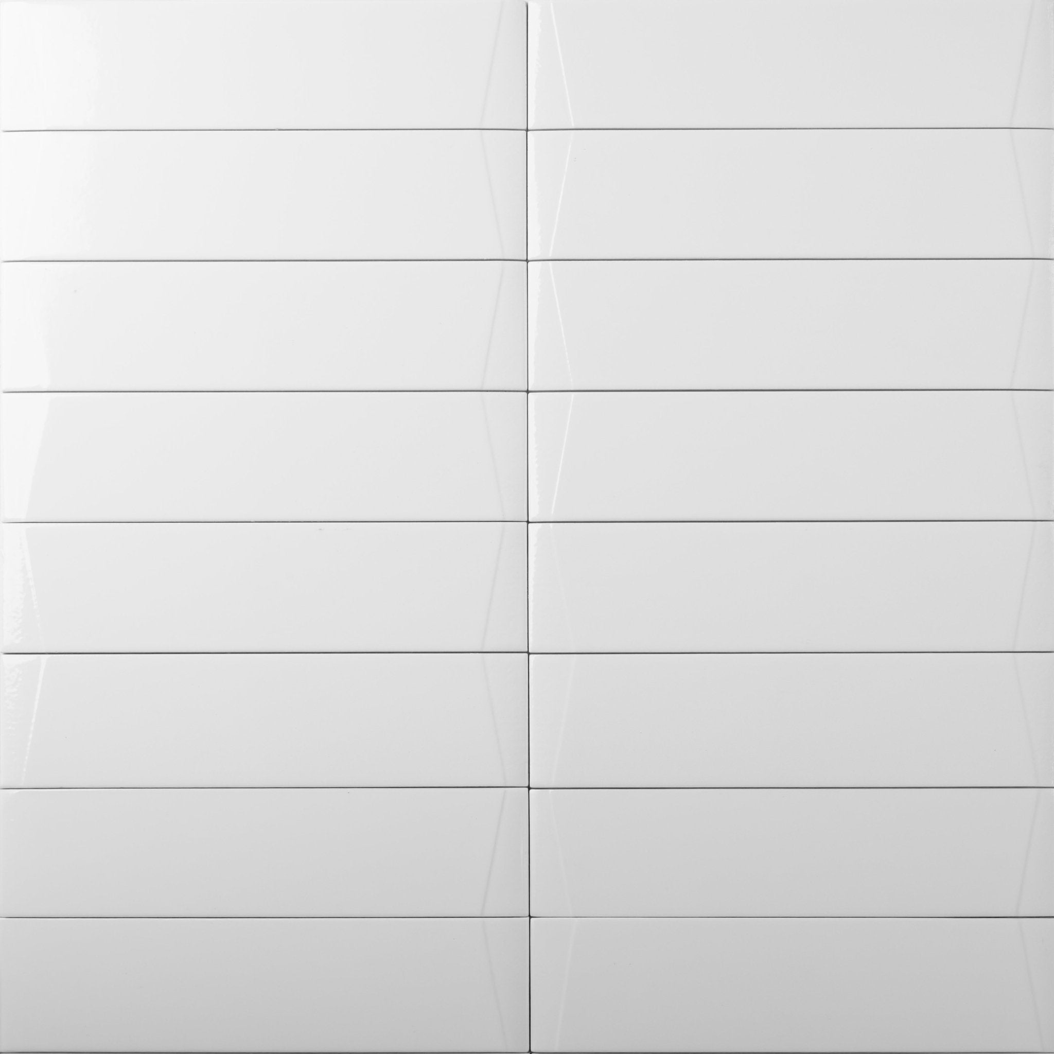 Venture Eggshell White Glossy Subway Tile