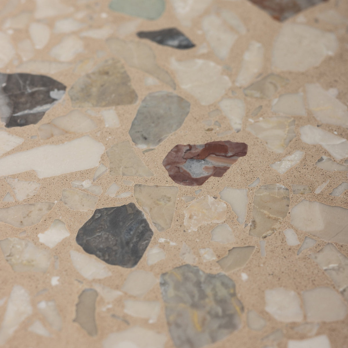 Vetara Soil 16x16 Terrazzo Tile - Cemento Collection