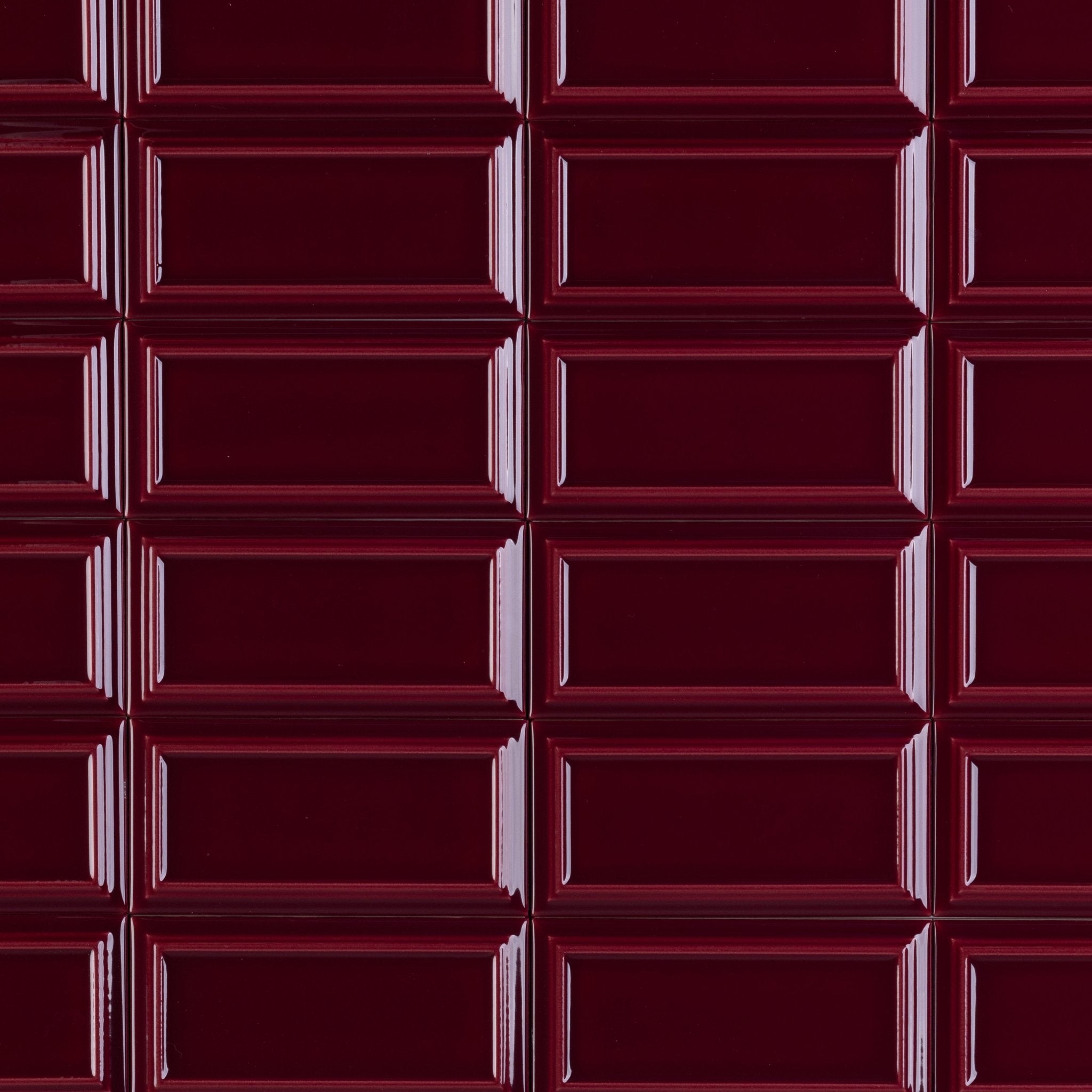 Victorian Merlot Red Ceramic Tile