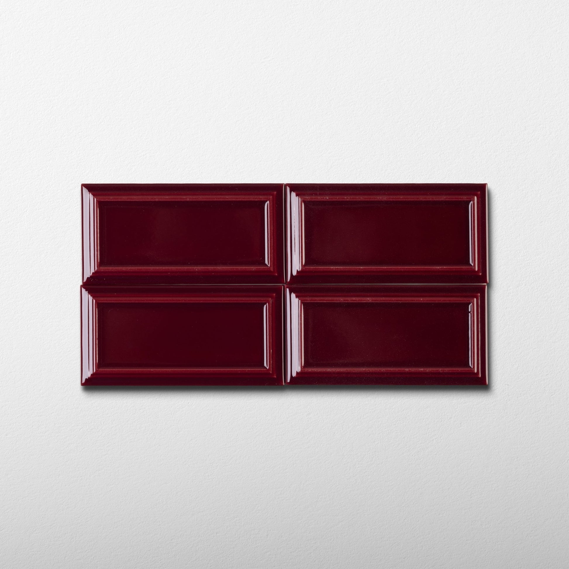 Victorian Merlot Red Ceramic Tile