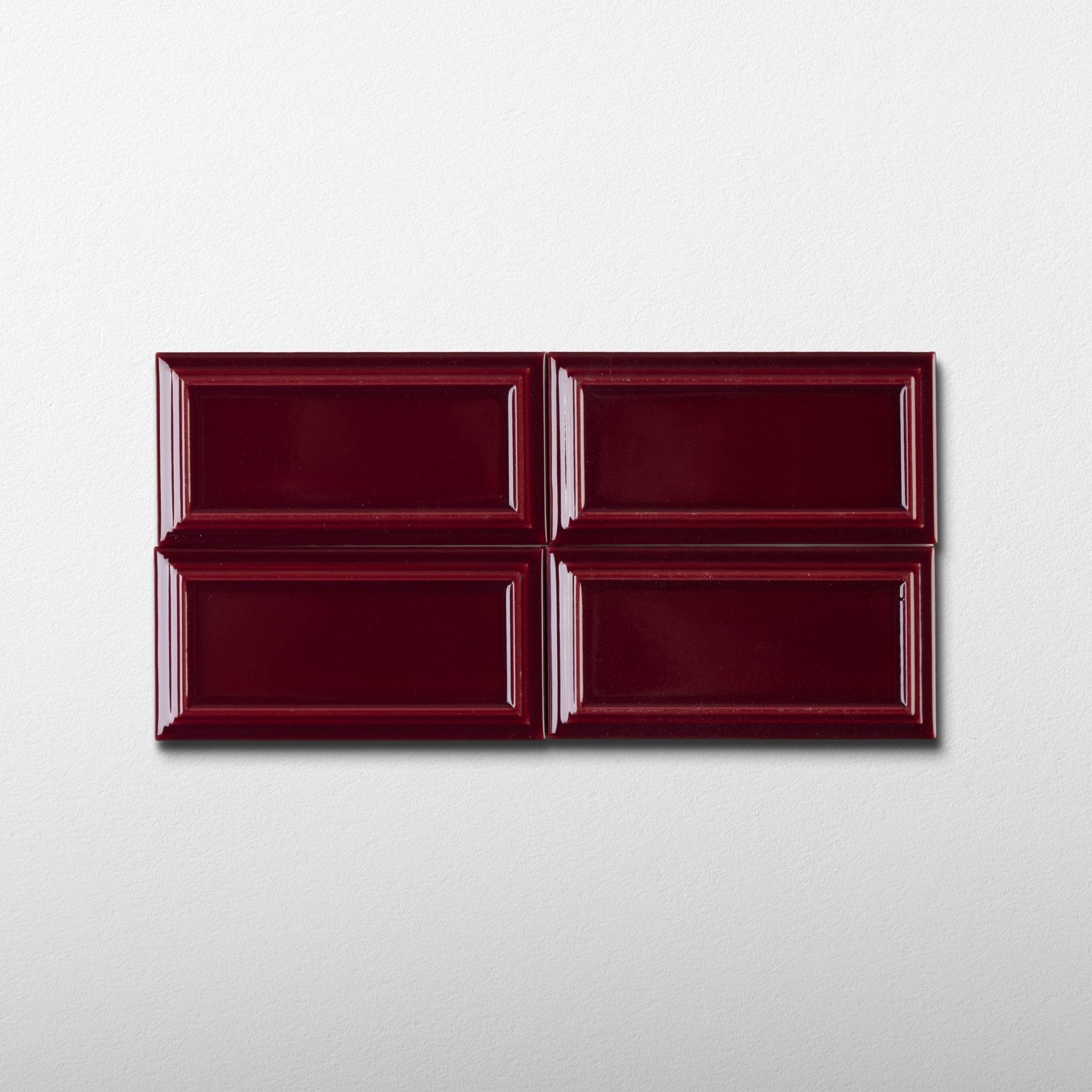 Victorian Merlot Red Ceramic Tile