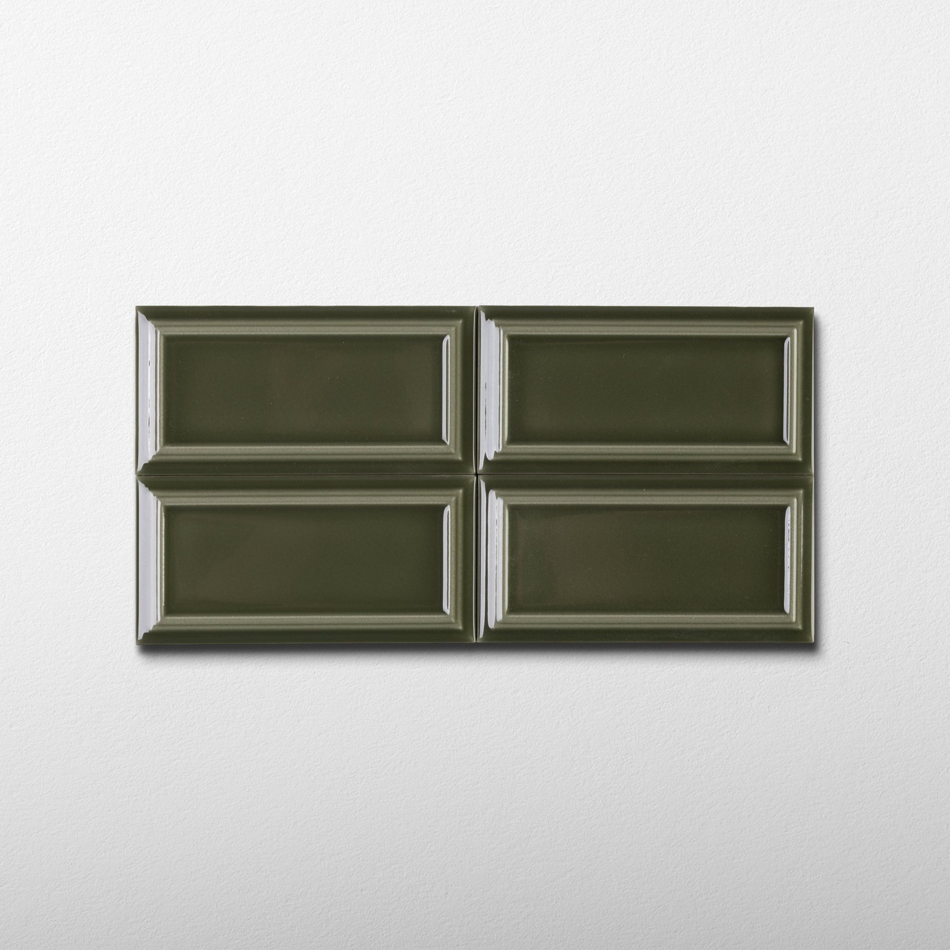 Victorian Olive Green Ceramic Tile