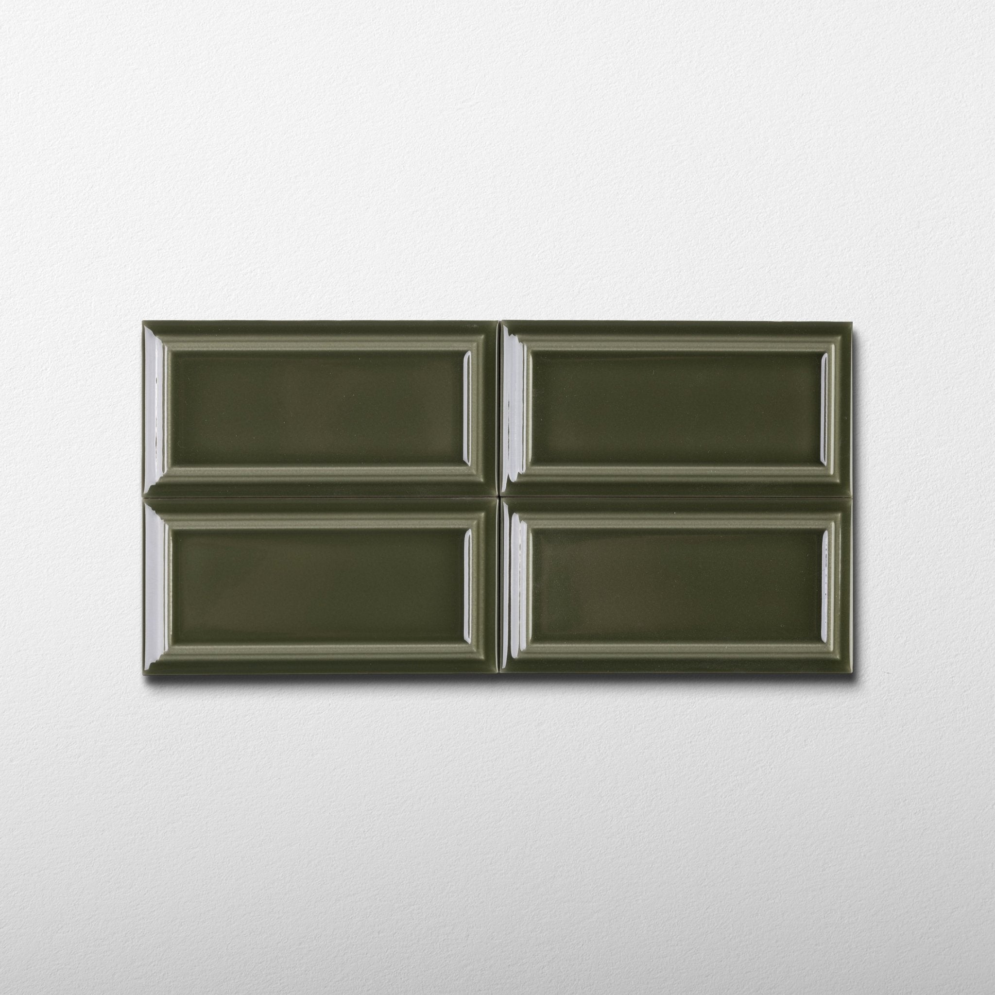 Victorian Olive Green Ceramic Tile