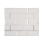 Victorian Snowy Pearl Ceramic Tile - Cemento Collection