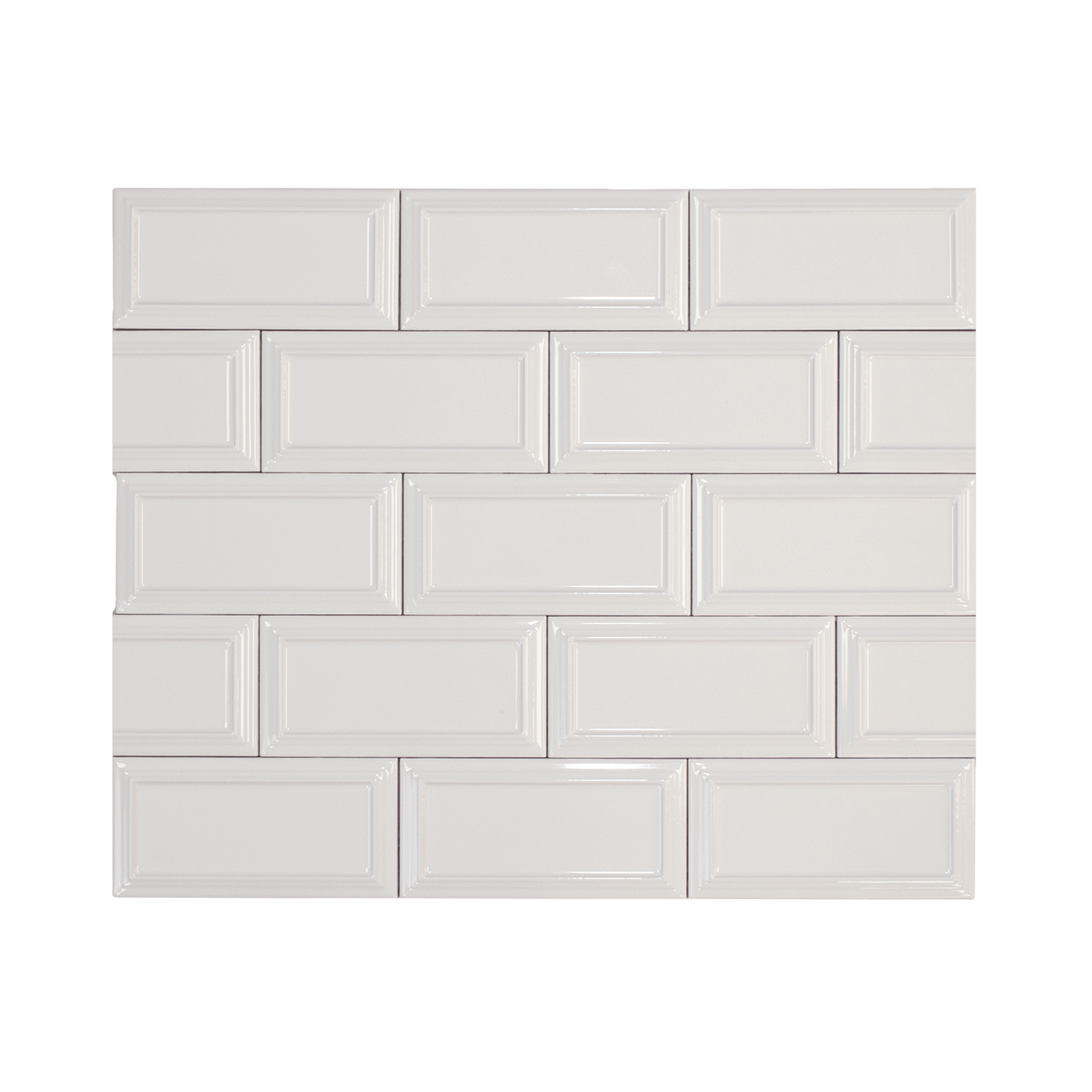 Victorian Snowy Pearl Ceramic Tile - Cemento Collection