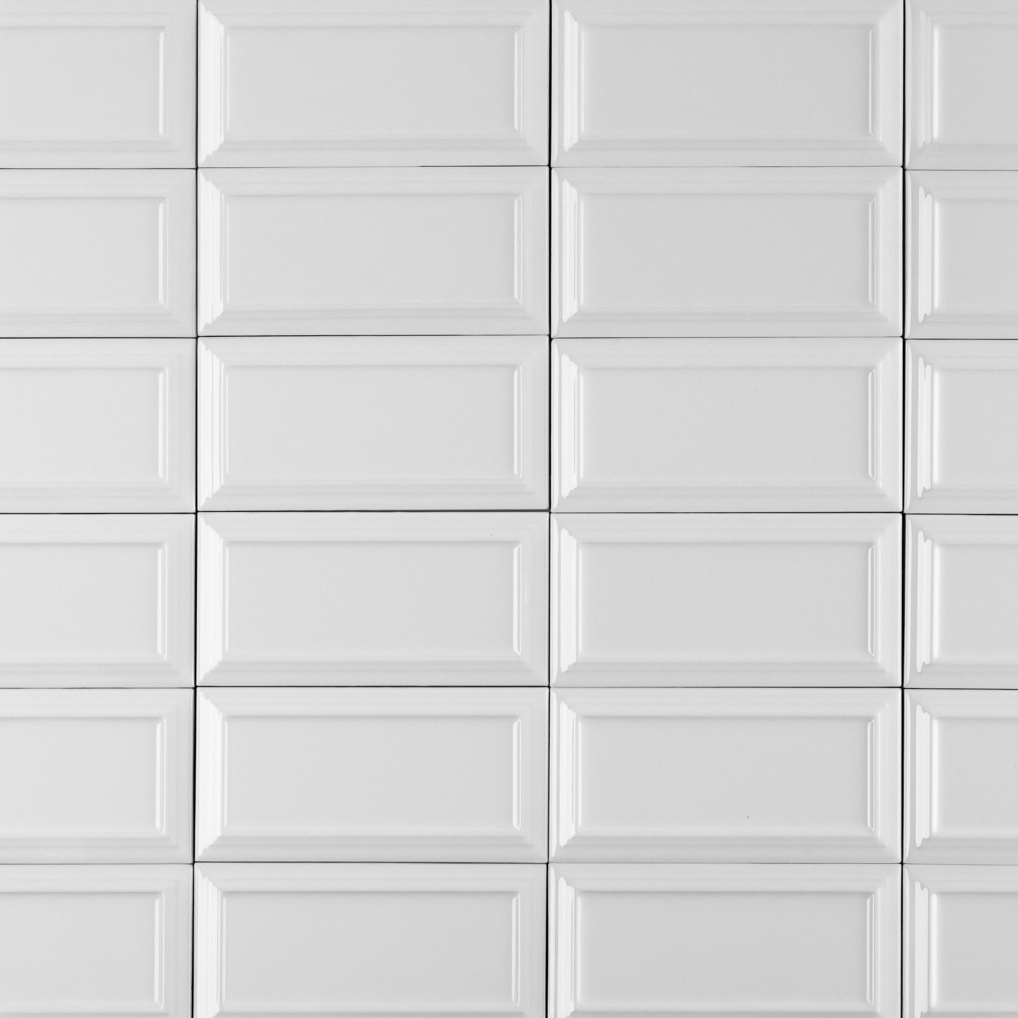 Victorian Snowy Pearl Ceramic Tile