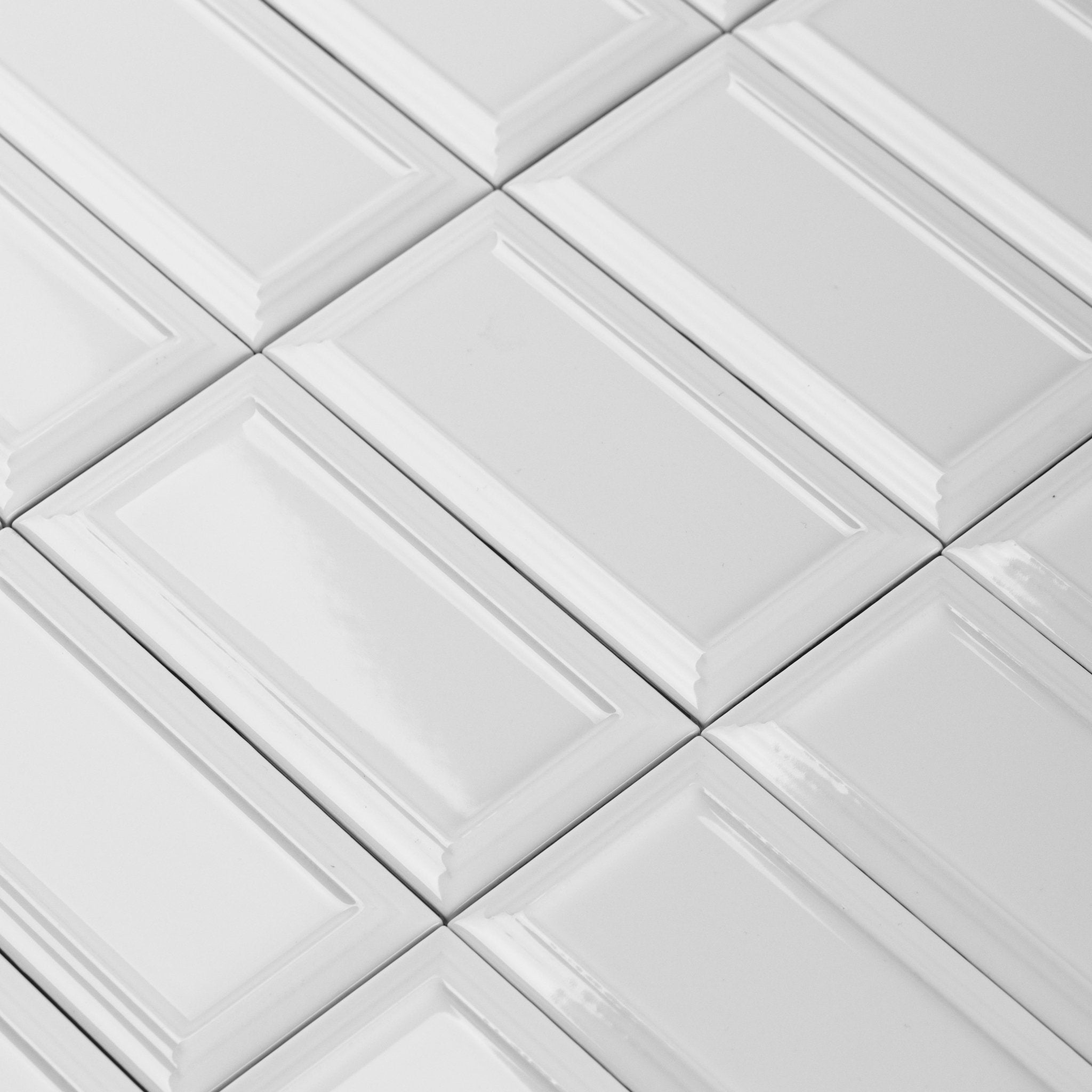 Victorian Snowy Pearl Ceramic Tile