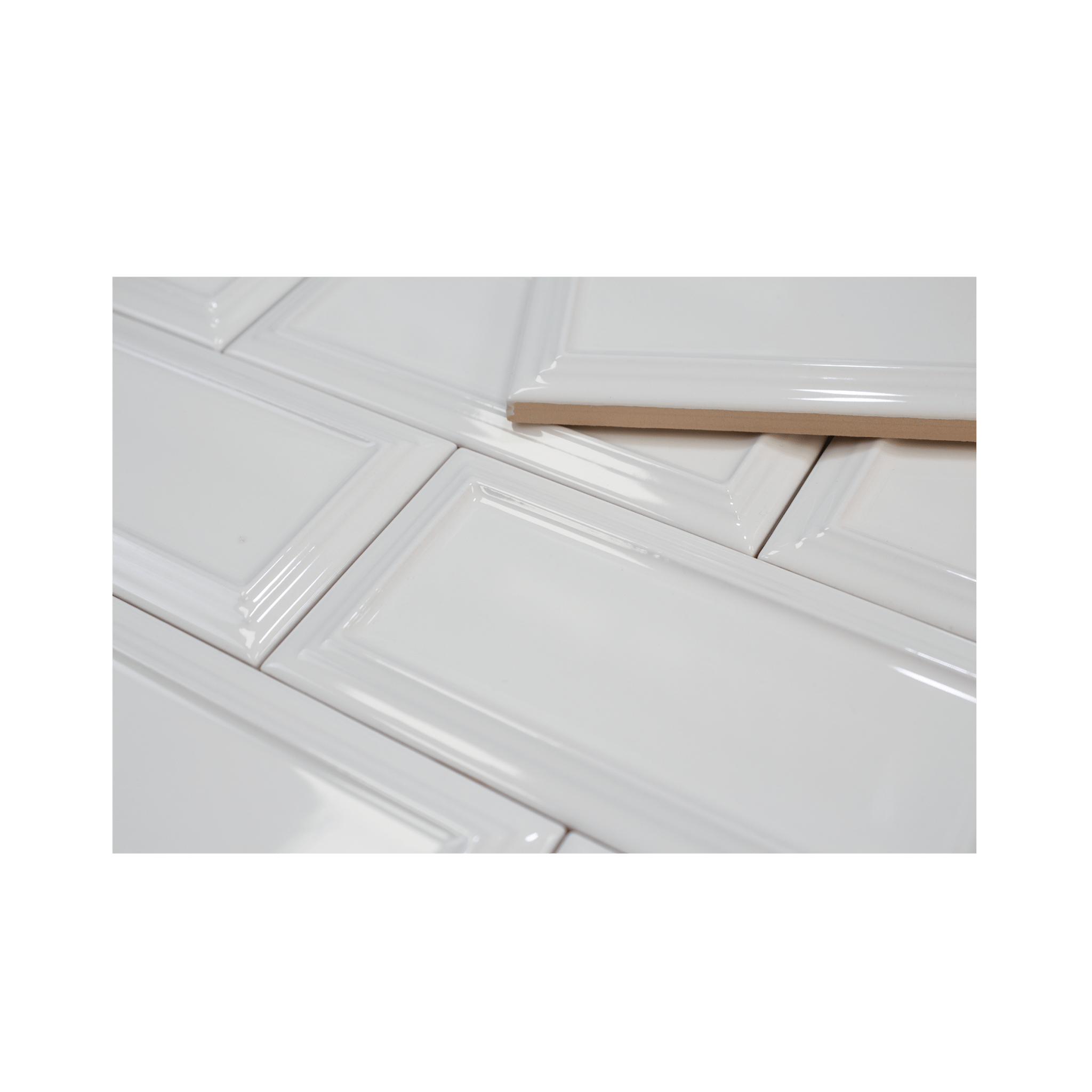 Victorian Snowy Pearl Ceramic Tile - Cemento Collection