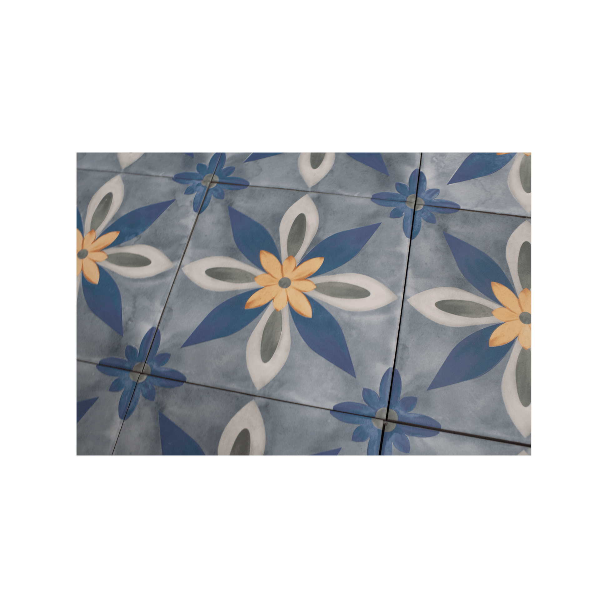 Vintage Baroque Porcelain Tile - Cemento Collection