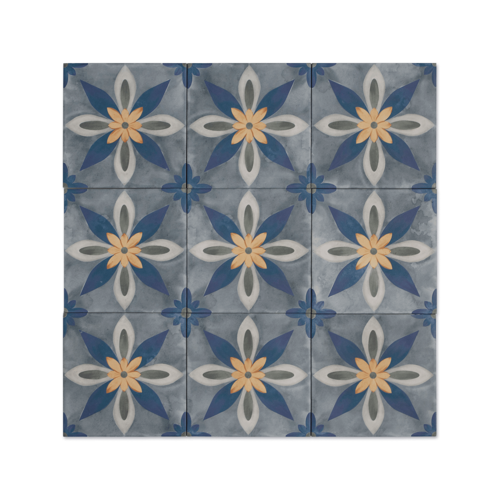 Vintage Baroque Porcelain Tile - Cemento Collection