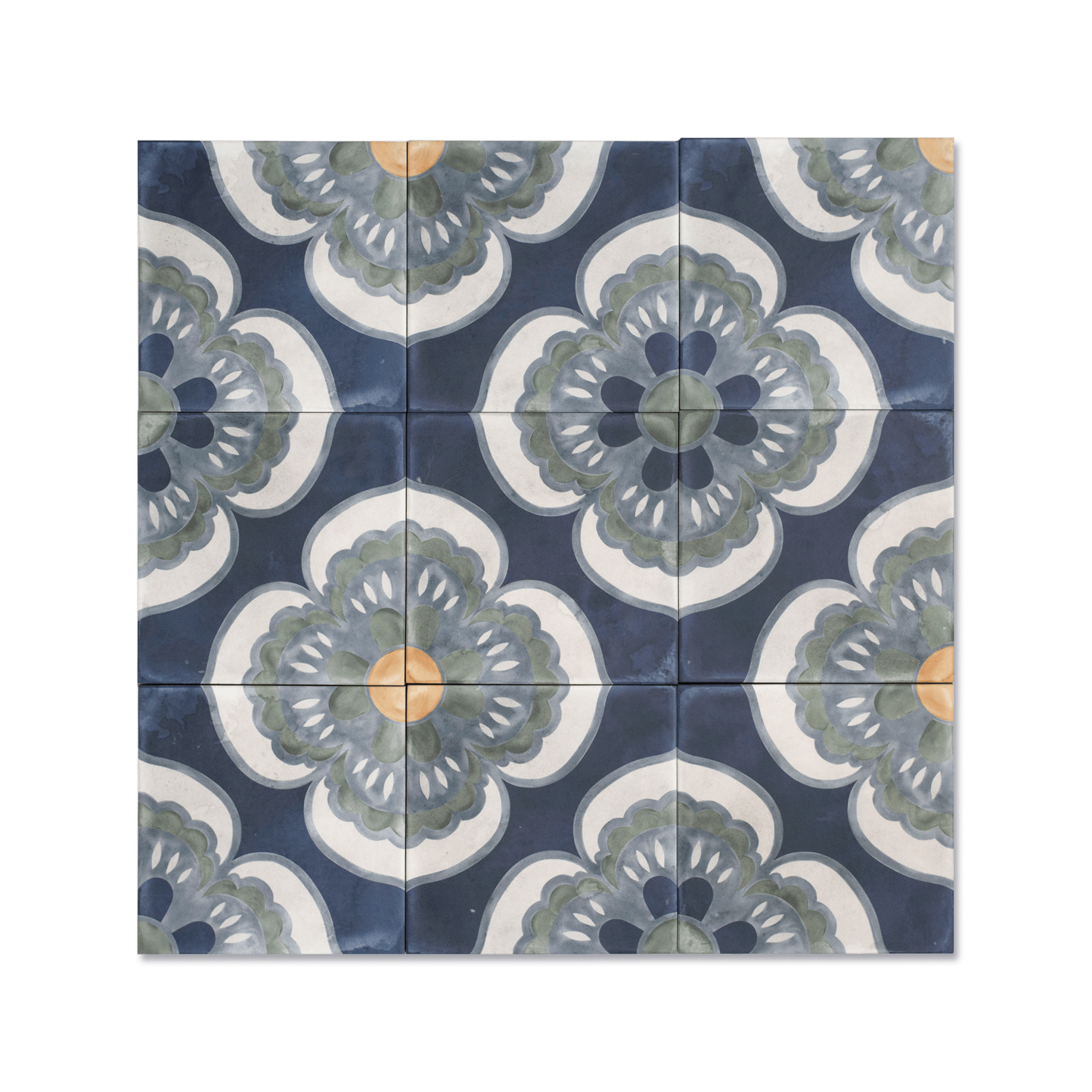 Vintage Victorian Porcelain Tile - Cemento Collection