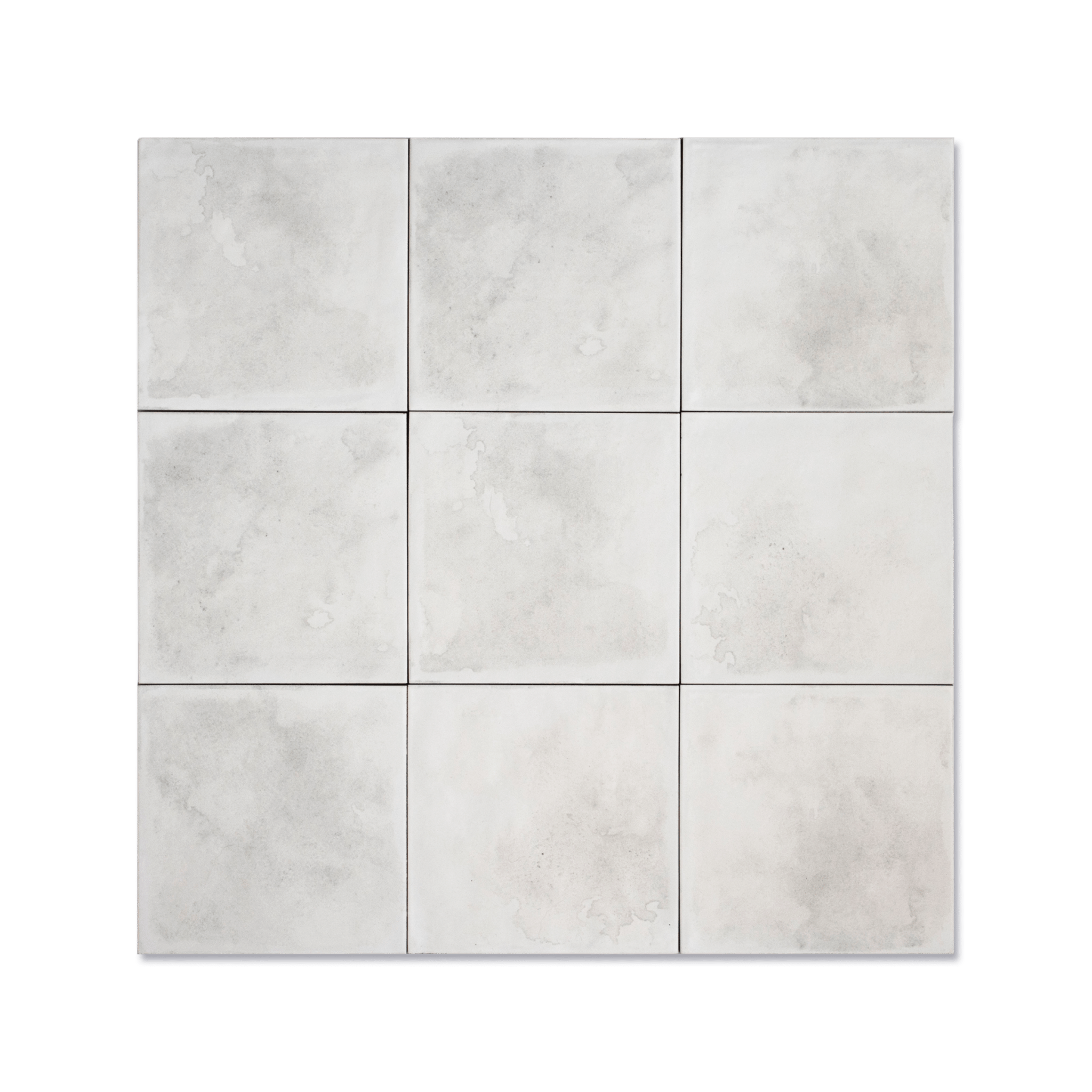Vintage Winter White Porcelain Tile - Cemento Collection