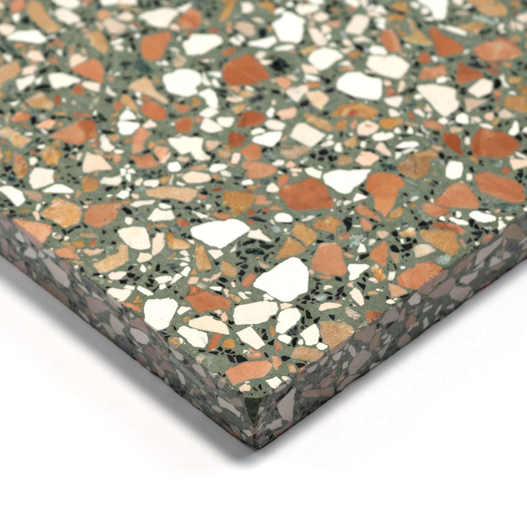 Vulcano Verde 16x16 Terrazzo Tile - Cemento Collection