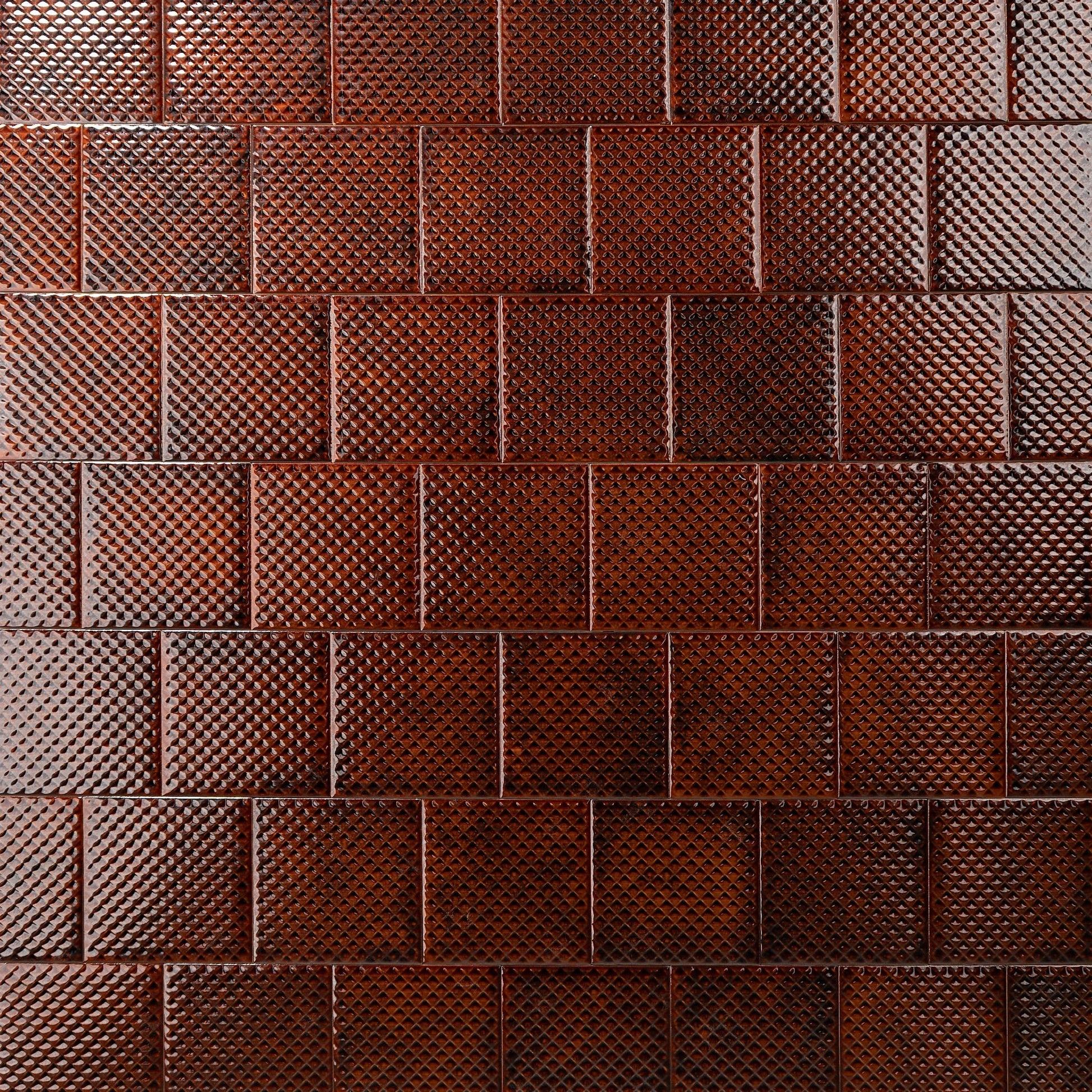 Red ceramic tile