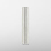 White Travertine 1x48 Strip Porcelain Tile - Cemento Collection