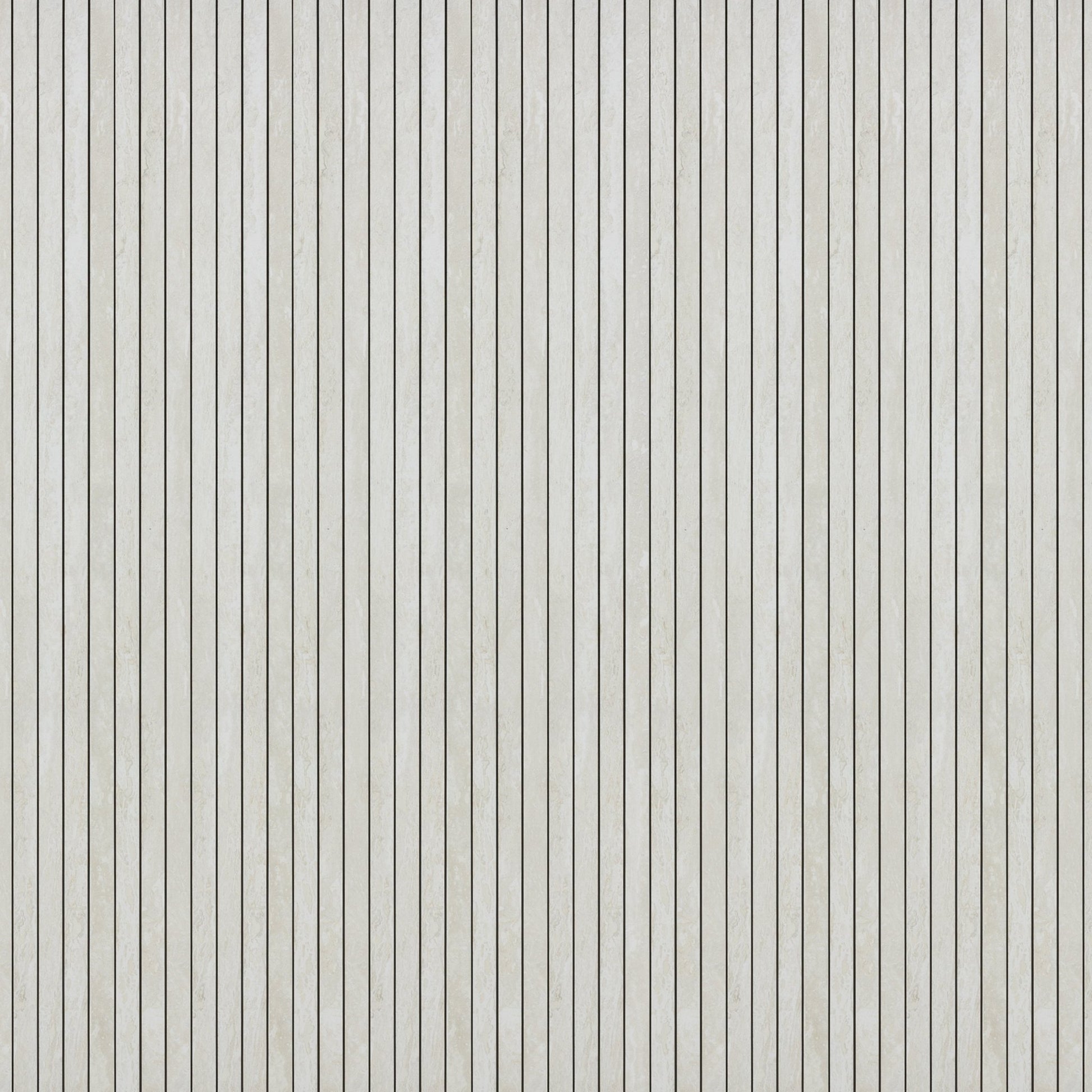 White Travertine 1x48 Strip Porcelain Tile - Cemento Collection
