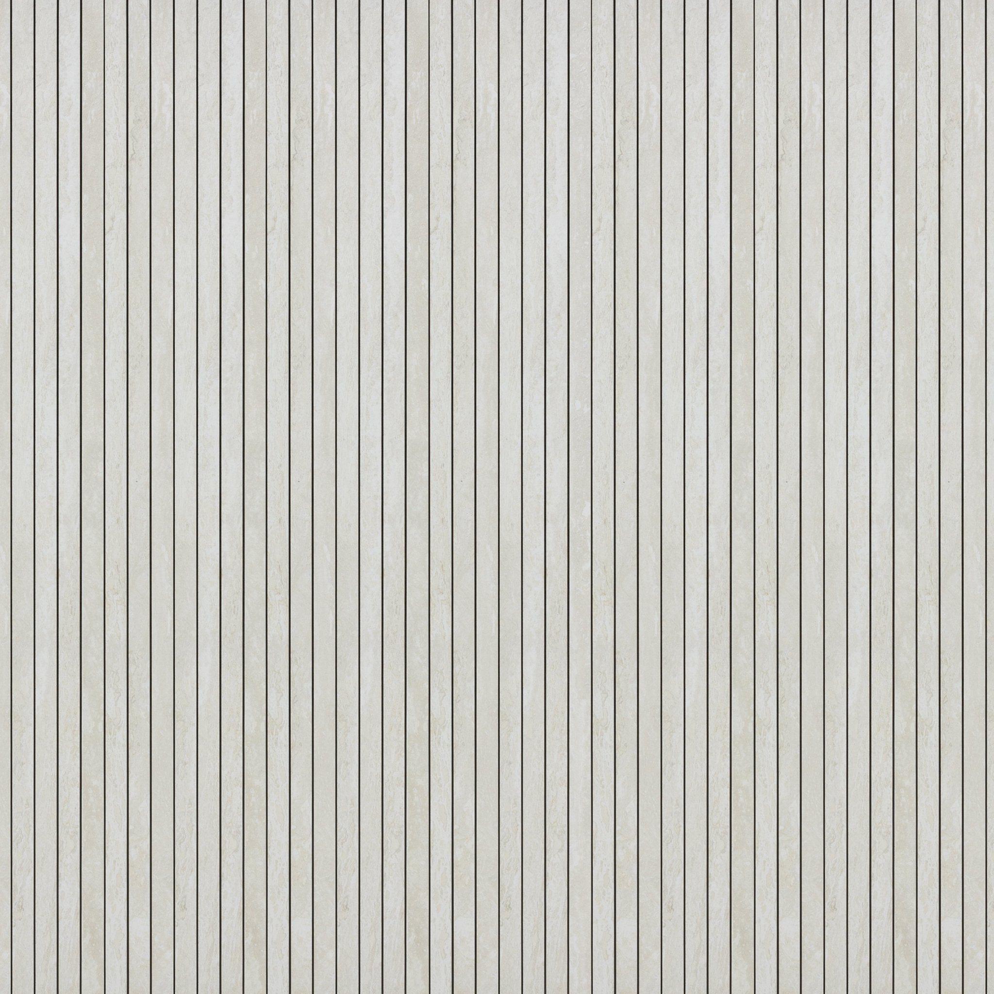 White Travertine 1x48 Strip Porcelain Tile - Cemento Collection