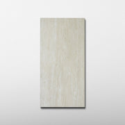 White Travertine 24x48 Vein Cut Porcelain Tile - Cemento Collection
