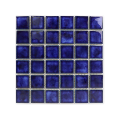 2x2 Cobalt Ocean Blue Pool Mosaic Tile