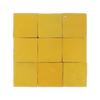 Handmade Moroccan Zellige 4x4 Citron Yellow Terracotta Tile