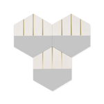 Pewter Grey Hexagon Cement Tile
