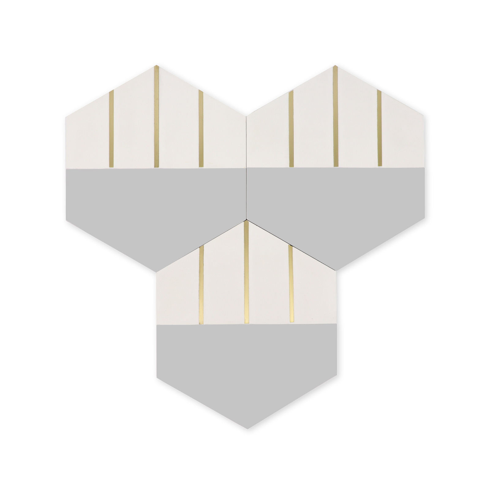 Pewter Grey Hexagon Cement Tile