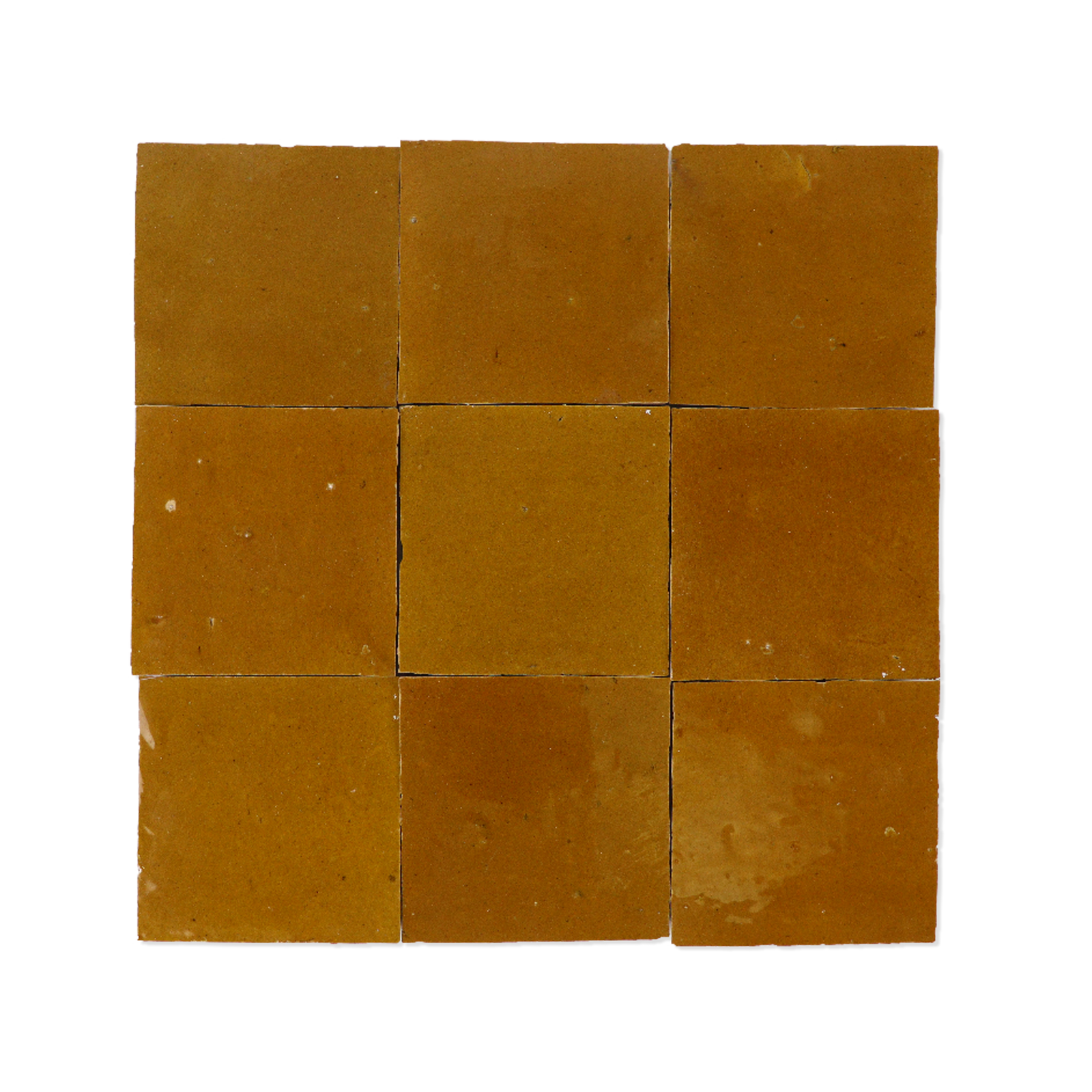 Handmade Moroccan Zellige 4x4 Cognac Brown Terracotta Tile