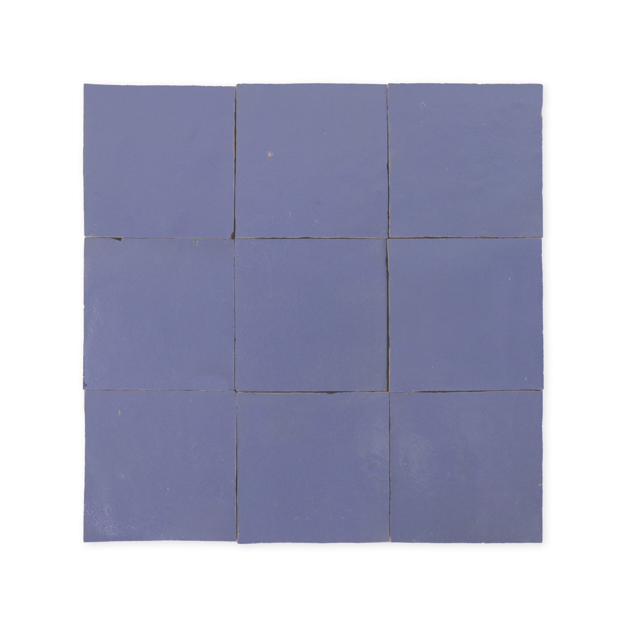 Handmade Moroccan Zellige 4x4 Cornflower Blue Terracotta Tile