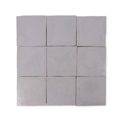 Handmade Moroccan Zellige 4x4 Iron Grey Terracotta Tile