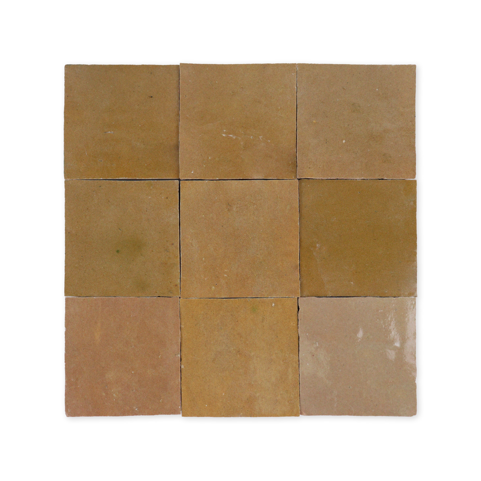 Handmade Moroccan Zellige 4x4 Khaki Terracotta Tile