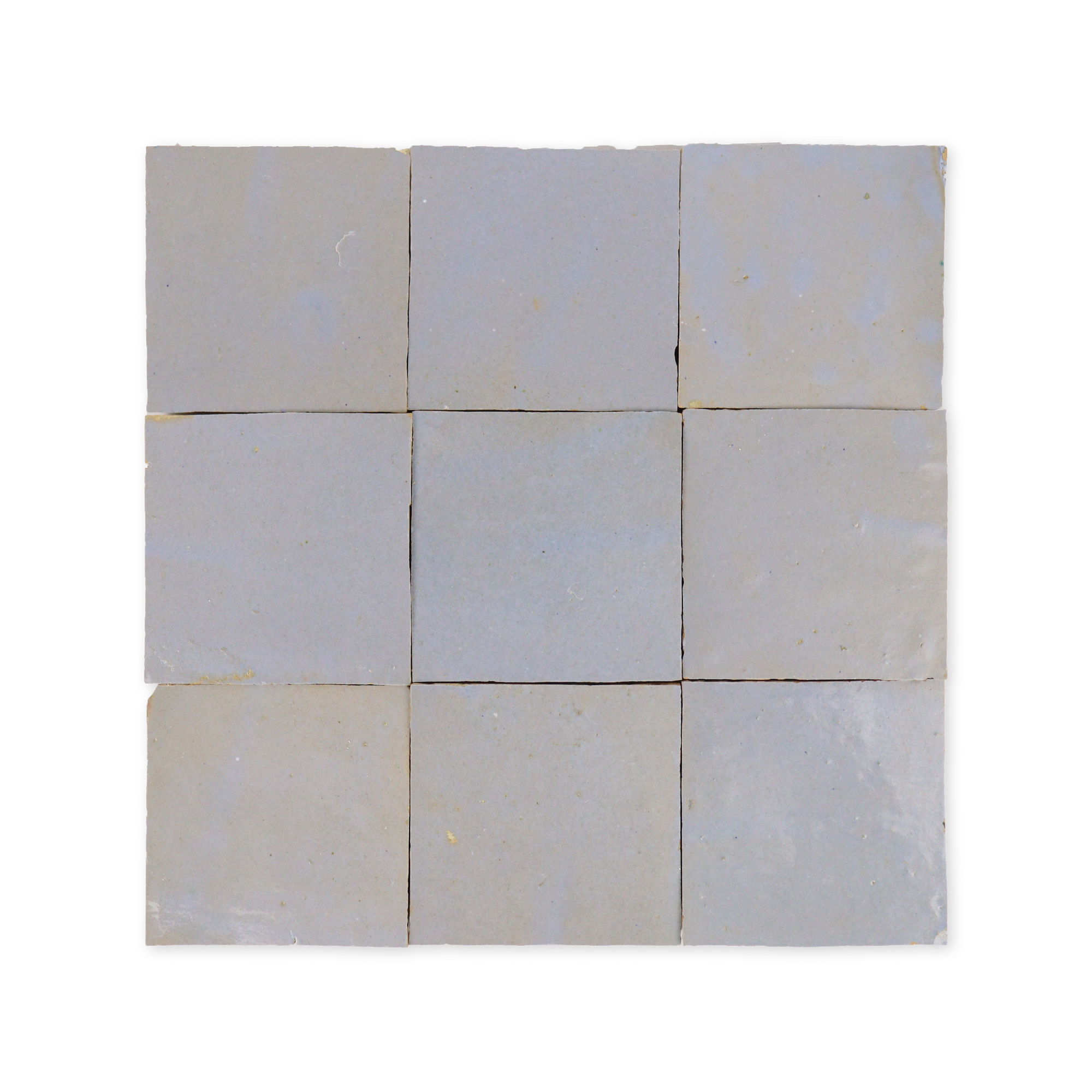 Handmade Moroccan Zellige 4x4 Pewter Grey Terracotta Tile