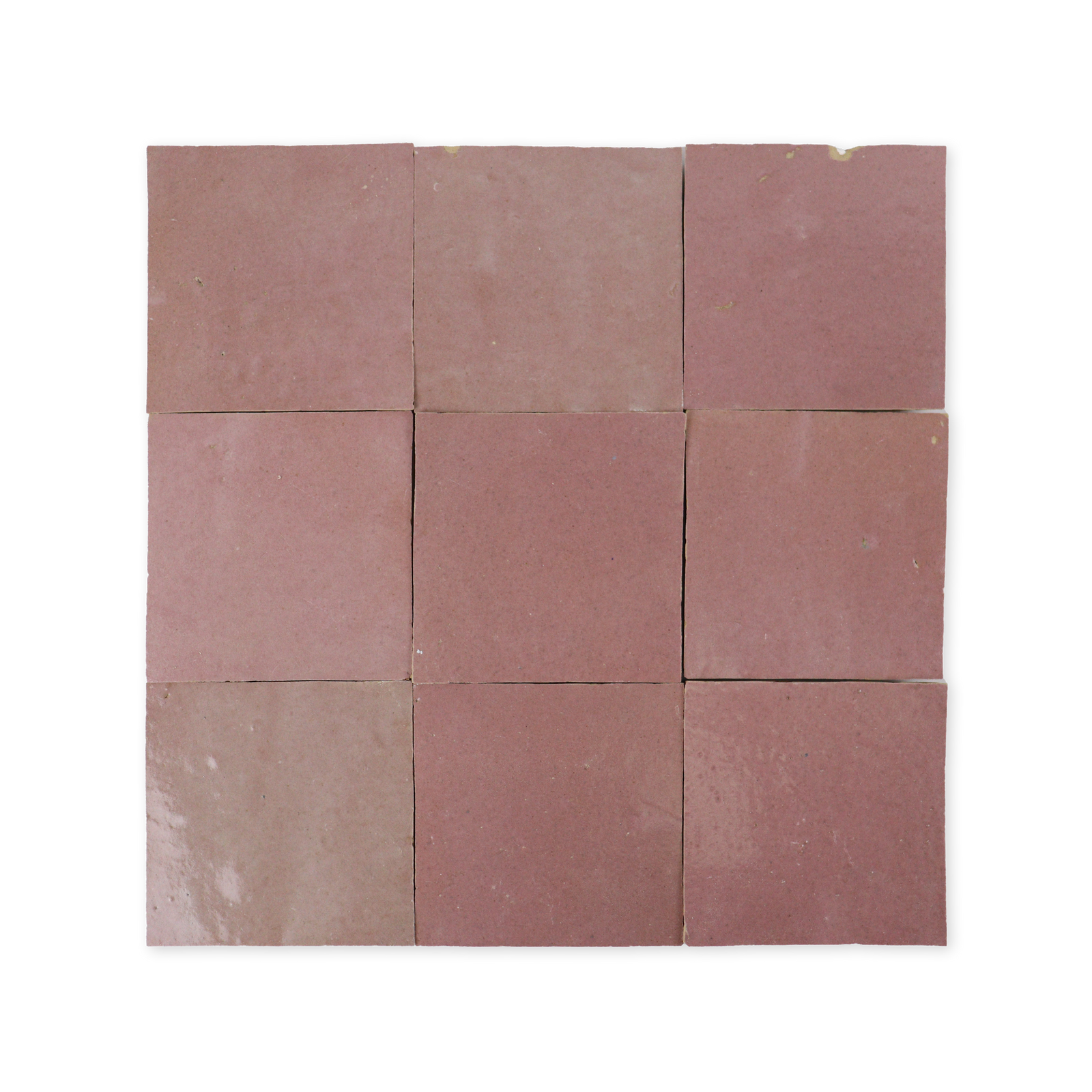 Handmade Moroccan Zellige 4x4 Pink Terracotta Tile
