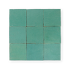 Handmade Moroccan Zellige 4x4 Santorini Green Terracotta Tile