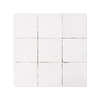 Handmade Moroccan Zellige 4x4 Snow White Terracotta Tile