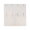 Stitch® White Cement Tile with Brass Inlay