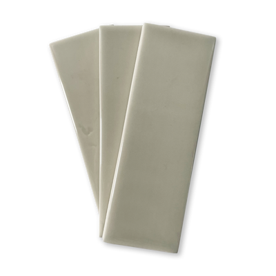 Extruded Handmade 2x6 Sage Green Glossy Subway Tile