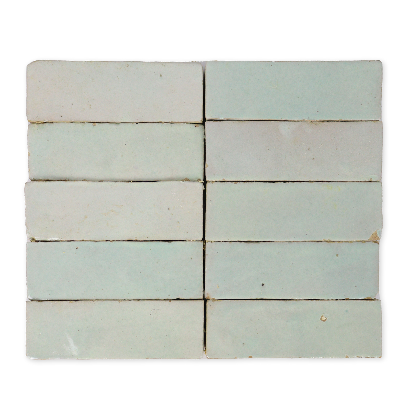 Handmade Moroccan Zellige 2x6 Fern Green Terracotta Tile