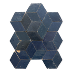 Moroccan Zellige Facetaped Diamond Mosaic