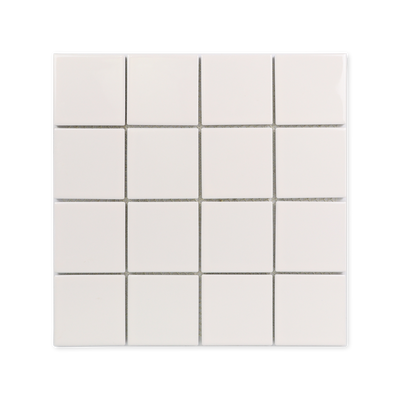 3x3 White Pool Mosaic Tile