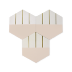 Pink Hexagon Cement Tile